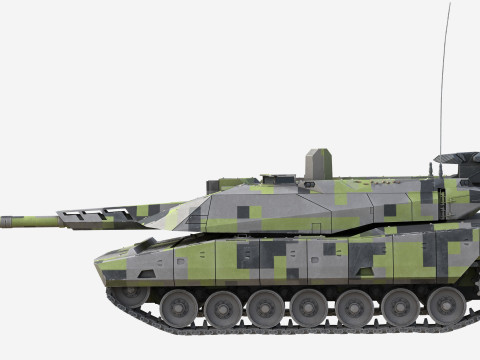 Panther KF51 Main Battle Tank 3D Model