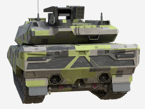 Panther KF51 Main Battle Tank 3D Model