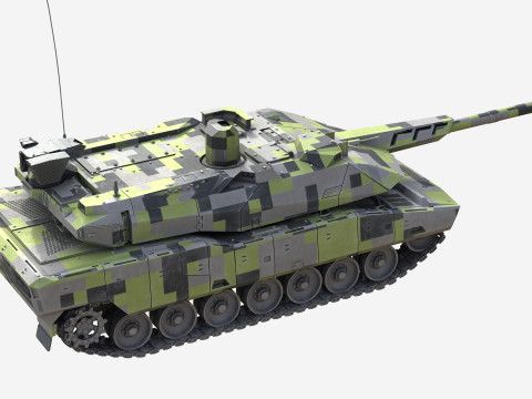 Panther KF51 Main Battle Tank 3D Model