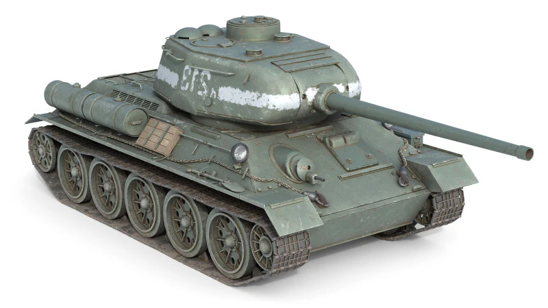 T 34 Soviet Medium Tank model 3D Model .c4d .max .obj .3ds .fbx .stl .blend