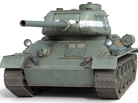 T 34 Soviet Medium Tank model 3D Model