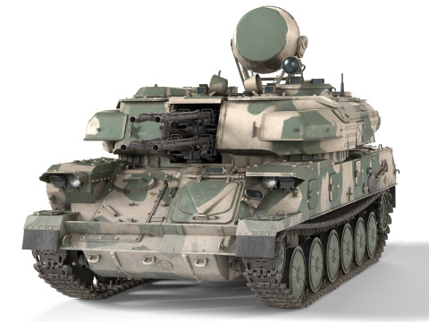 ZSU 23 4 Shilka Self Propelled Anti Aircraft Model 3D