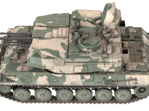 ZSU 23 4 Shilka Self Propelled Anti Aircraft Model 3D