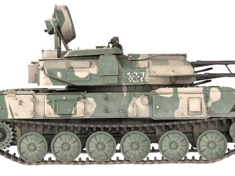 ZSU 23 4 Shilka Self Propelled Anti Aircraft Model 3D