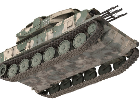 ZSU 23 4 Shilka Self Propelled Anti Aircraft Model 3D
