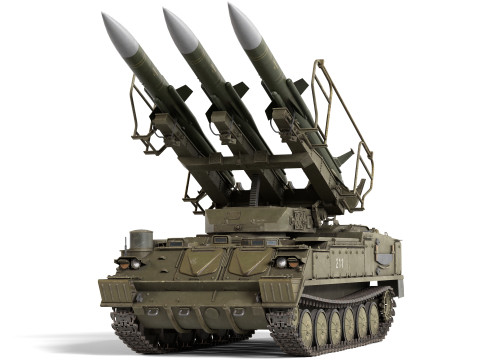 2K12 Kub Missile system 3D 模型