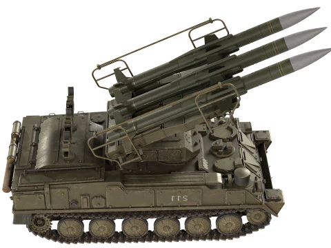 2K12 Kub Missile system 3D Model