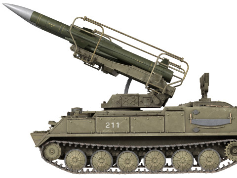 2K12 Kub Missile system 3D 模型