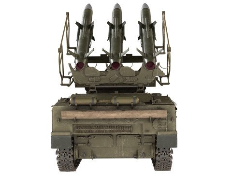 2K12 Kub Missile system 3D 模型