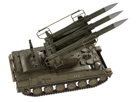 2K12 Kub Missile system 3D 模型
