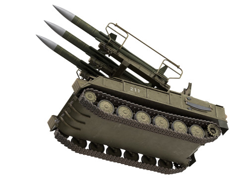 2K12 Kub Missile system 3D 模型
