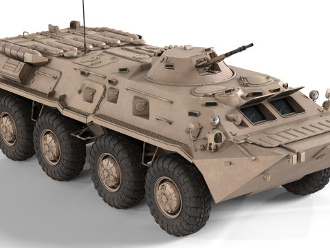 BTR-80 Armoured Personnel carrier 3D Model