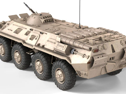 BTR-80 Armoured Personnel carrier 3D Model