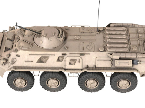 BTR-80 Armoured Personnel carrier 3D Model