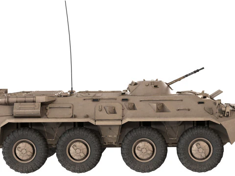 BTR-80 Armoured Personnel carrier 3D Model