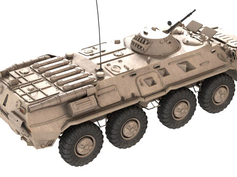BTR-80 Armoured Personnel carrier 3D Model