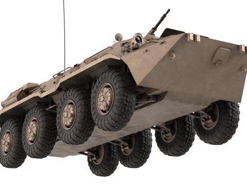 BTR-80 Armoured Personnel carrier Modèle 3D