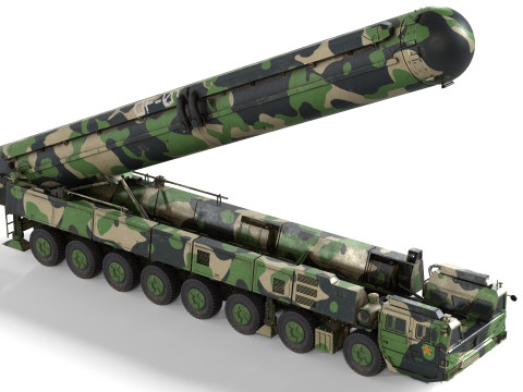 Dongfeng 41 ICBM Ballistic Missile Modelo 3D