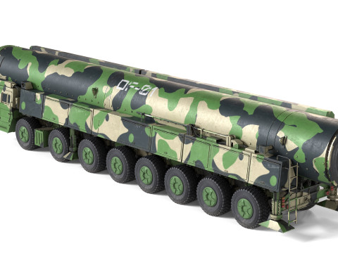 Dongfeng 41 ICBM Ballistic Missile Modelo 3D