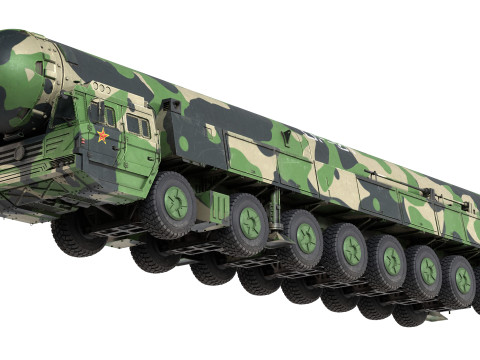 Dongfeng 41 ICBM Ballistic Missile Modelo 3D