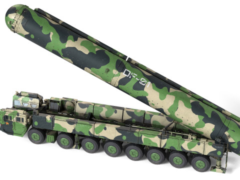 Dongfeng 41 ICBM Ballistic Missile Modelo 3D