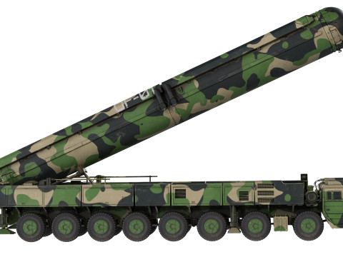 Dongfeng 41 ICBM Ballistic Missile Modelo 3D