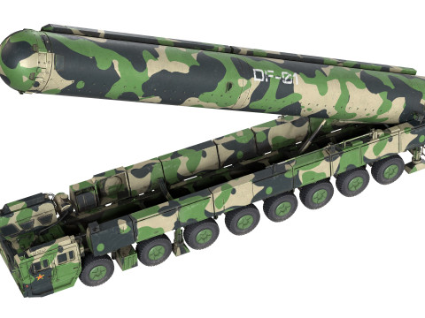 Dongfeng 41 ICBM Ballistic Missile Modelo 3D