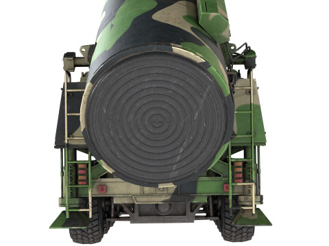 Dongfeng 41 ICBM Ballistic Missile Modelo 3D
