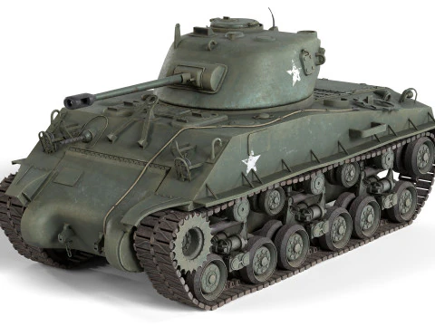M4 셔먼 탱크 3D 모델