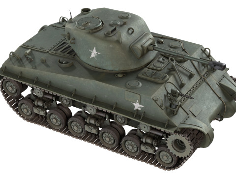 M4 Sherman Tank 3D Модель