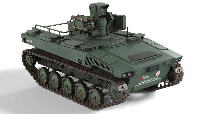 Marker Snti Tank Robot UGV 3D Model .c4d .max .obj .3ds .fbx .stl .blend