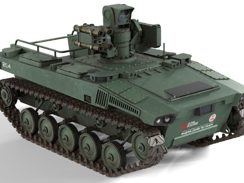 Marker Snti Tank Robot UGV 3D मॉडल