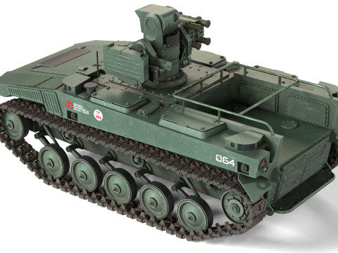 Marker Snti Tank Robot UGV Model 3D