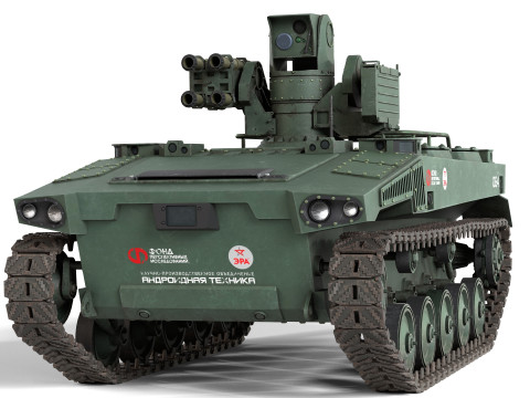 Marker Snti Tank Robot UGV Model 3D