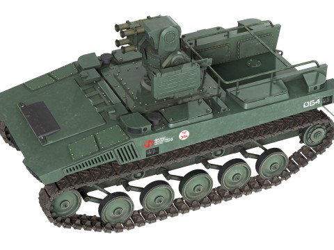 Marker Snti Tank Robot UGV Model 3D