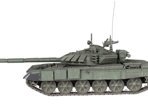 T 72 B3 Main Battle Tank Modello 3D