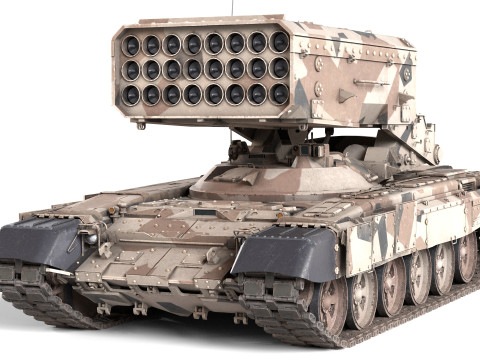 TOS 1A Buratino Flame Thrower Model 3D