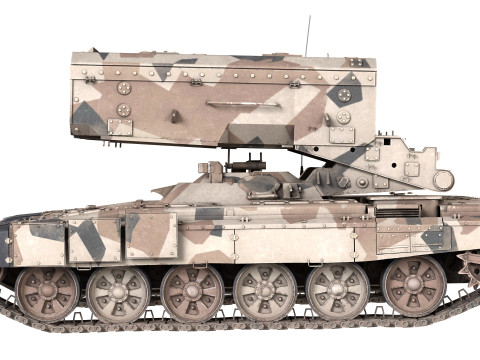 TOS 1A Buratino Flame Thrower Model 3D