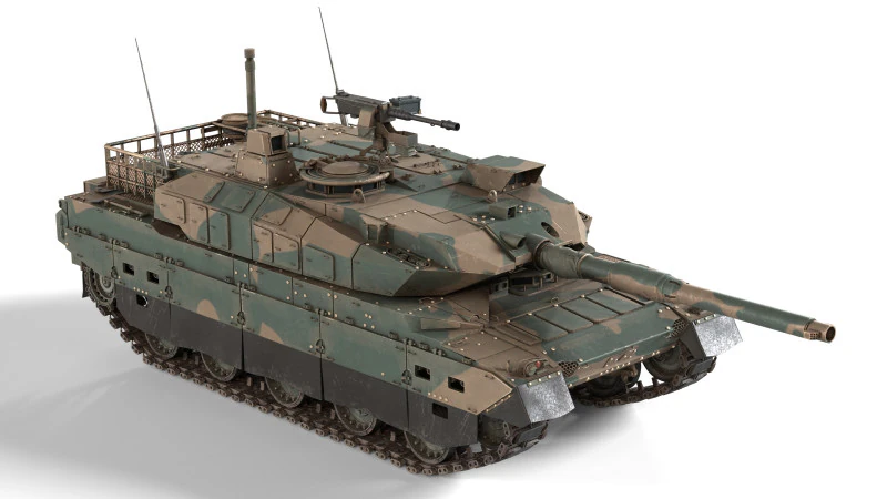 Type 10 Hitomaru MBT 3D Model .c4d .max .obj .3ds .fbx .stl .blend 