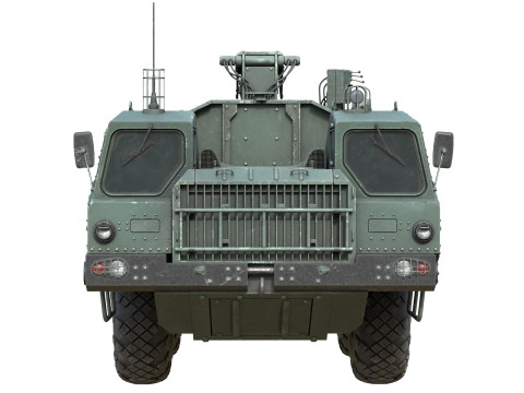 9T234 Smerch Transporter 3D Model