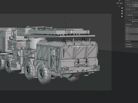 96L6 Radar CHEESE BOARD Modello 3D