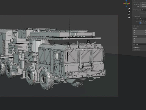 96L6 Radar CHEESE BOARD 3D Model
