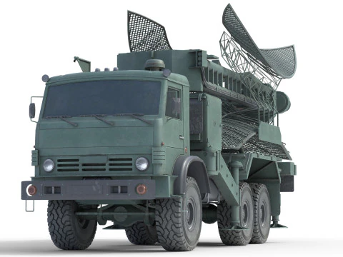 Kasta 2E2 Antenna Truck 3D Model