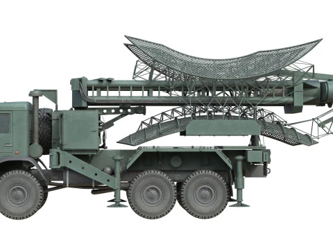 Kasta 2E2 Antenna Truck 3D Model