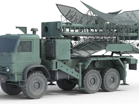 Kasta 2E2 Antenna Truck 3D Model