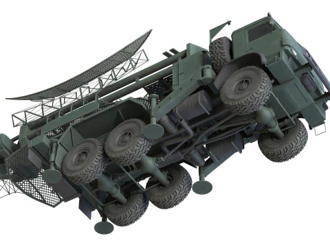 Kasta 2E2 Antenna Truck 3D Model