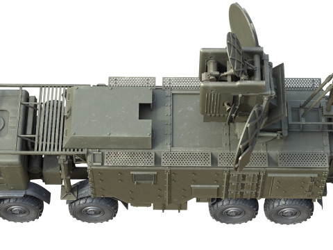 Krasukha 4 1RL257 Electronic Warfare EW System Modello 3D