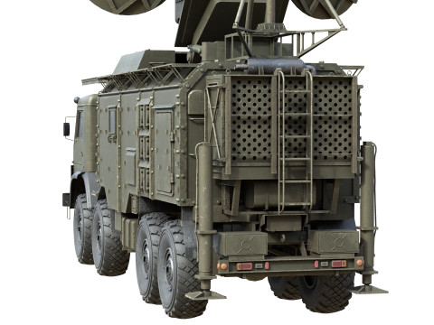 Krasukha 4 1RL257 Electronic Warfare EW System Modello 3D