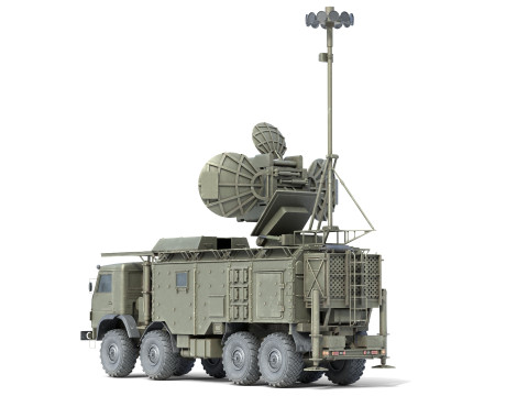 Krasukha 4 1RL257 Electronic Warfare EW System Modello 3D