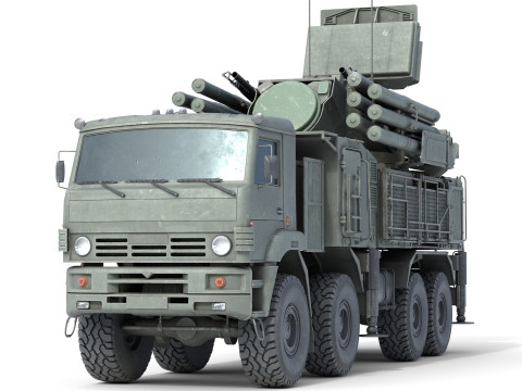 Missile System Pantsir S1 SA-22 Model 3D